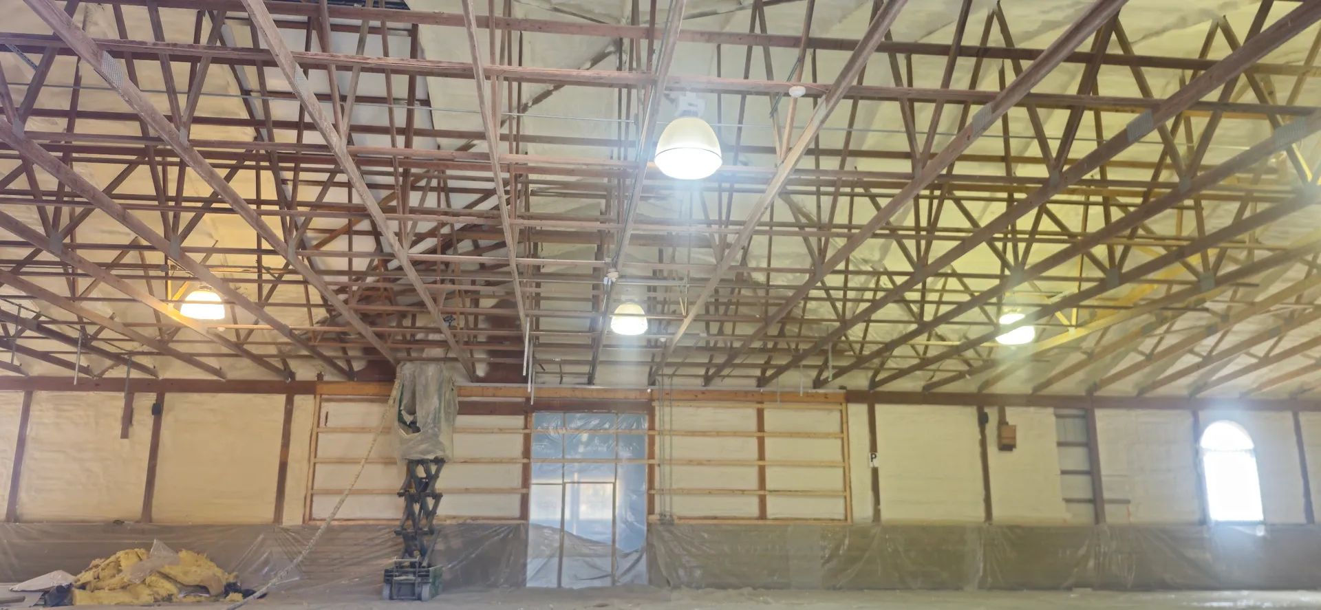 Metal Building Insulation in Indianapolis project photo from Captain Spray Foam